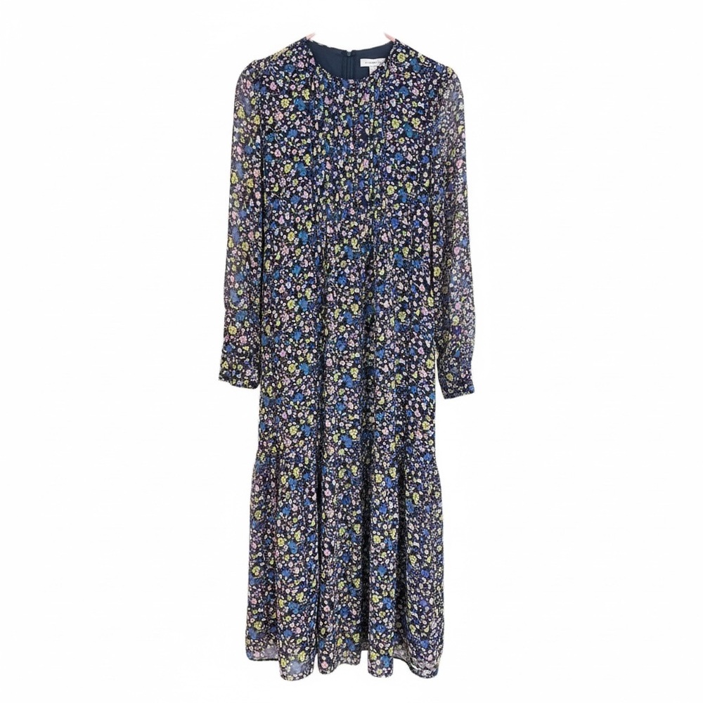 Topshop Floral Long Sleeve Dress